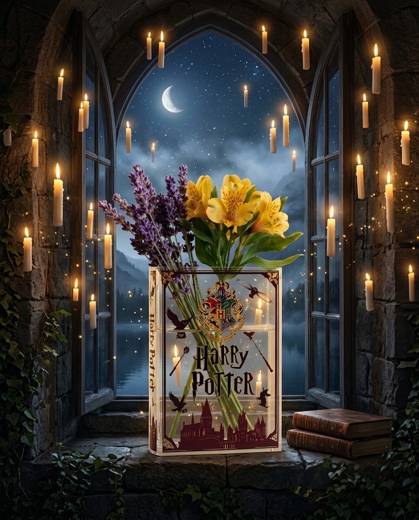 Harry Potter Temalı Kitap Vazo
