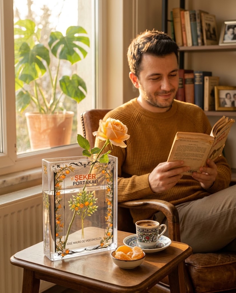Şeker Portakalı Kitap Vazo